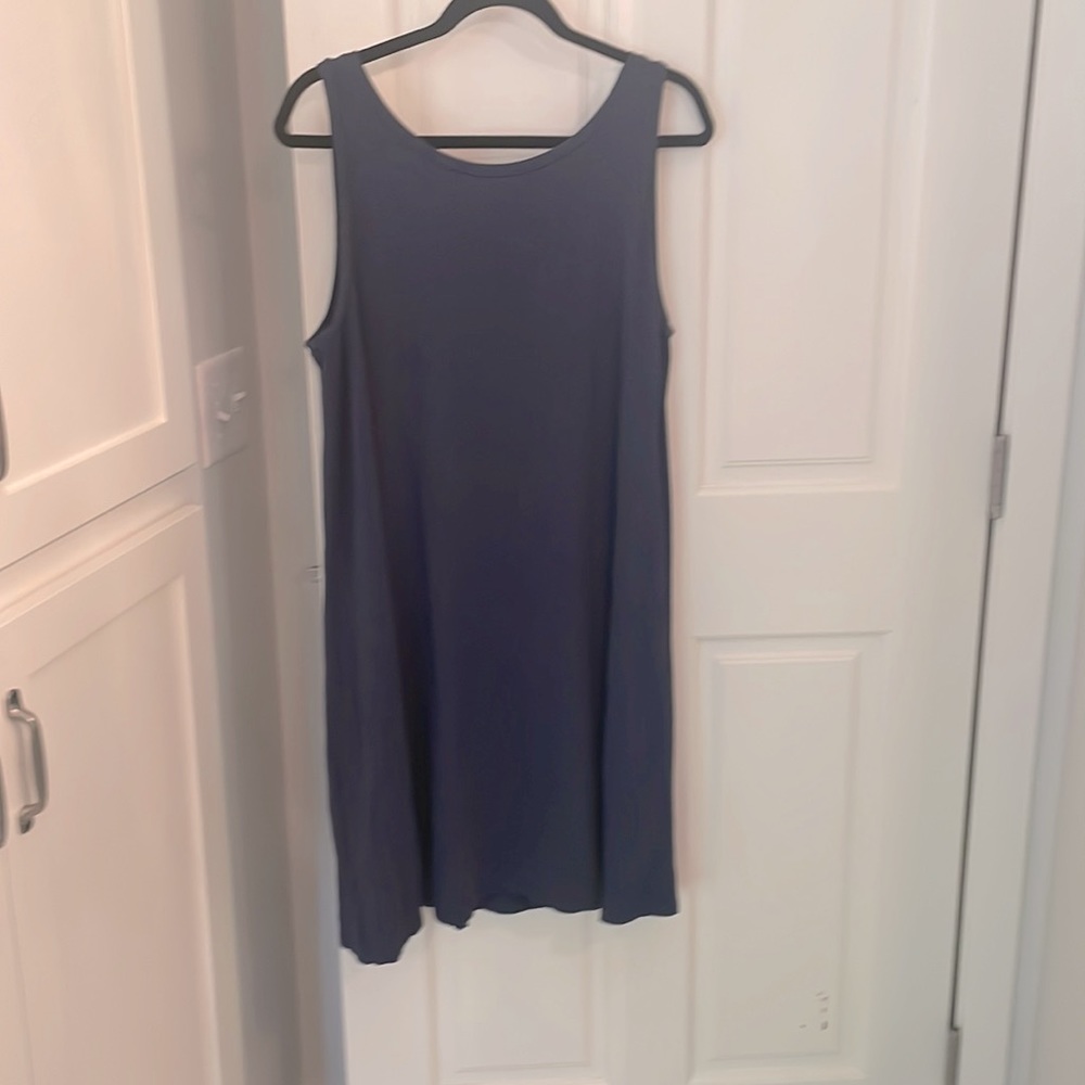 Loft navy blue swing dress!  Perfect for Summer!